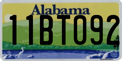 AL license plate 11BT092