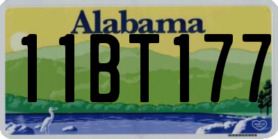 AL license plate 11BT177