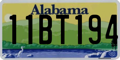 AL license plate 11BT194