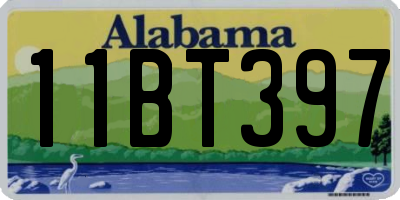 AL license plate 11BT397