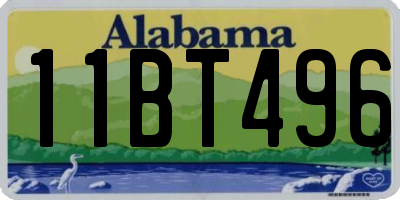 AL license plate 11BT496