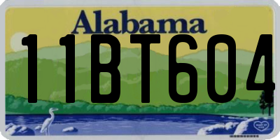 AL license plate 11BT604