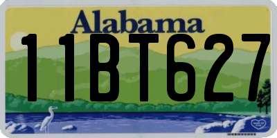 AL license plate 11BT627