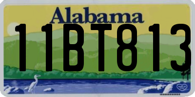 AL license plate 11BT813