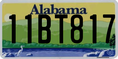 AL license plate 11BT817