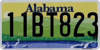 AL license plate 11BT823