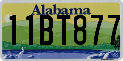 AL license plate 11BT877