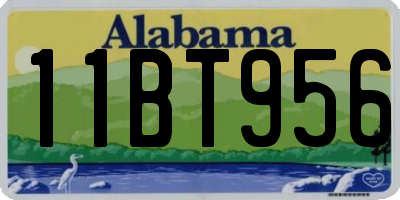 AL license plate 11BT956