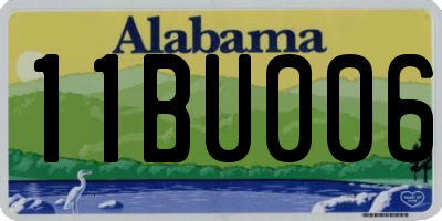 AL license plate 11BU006