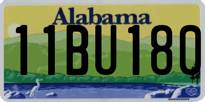 AL license plate 11BU180