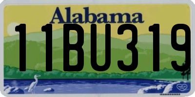 AL license plate 11BU319