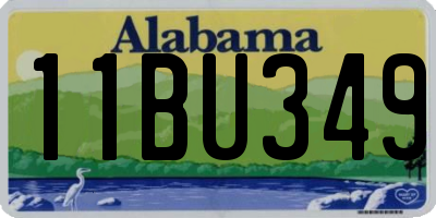 AL license plate 11BU349