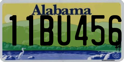 AL license plate 11BU456