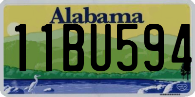 AL license plate 11BU594