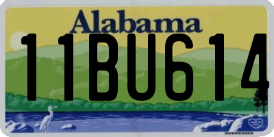AL license plate 11BU614