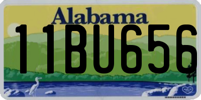 AL license plate 11BU656