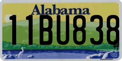 AL license plate 11BU838