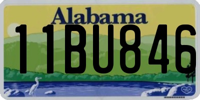 AL license plate 11BU846
