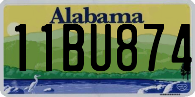 AL license plate 11BU874