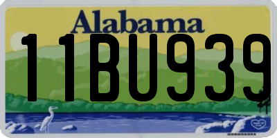 AL license plate 11BU939