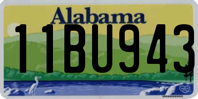 AL license plate 11BU943