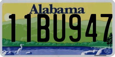 AL license plate 11BU947
