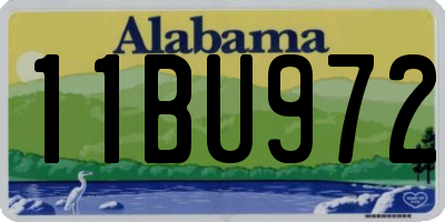AL license plate 11BU972