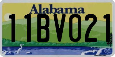 AL license plate 11BV021
