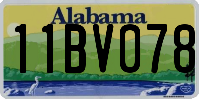 AL license plate 11BV078