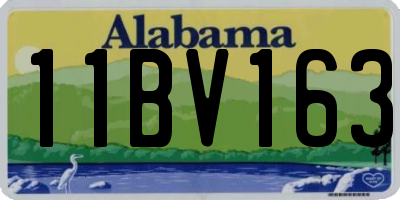AL license plate 11BV163