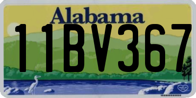 AL license plate 11BV367