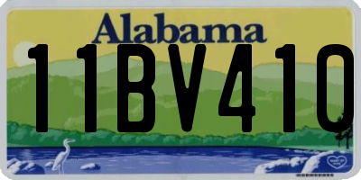 AL license plate 11BV410