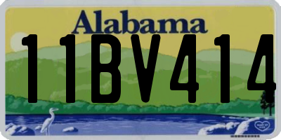 AL license plate 11BV414