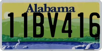 AL license plate 11BV416