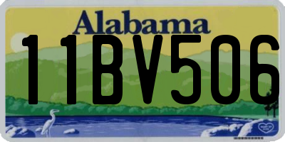 AL license plate 11BV506