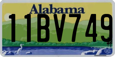 AL license plate 11BV749
