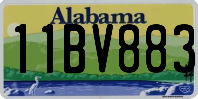 AL license plate 11BV883