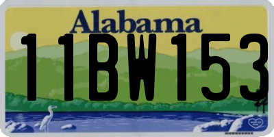 AL license plate 11BW153