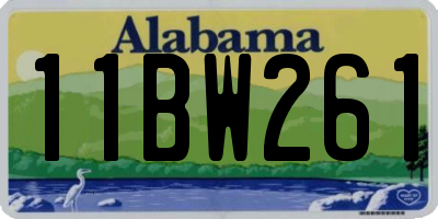 AL license plate 11BW261