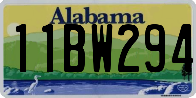 AL license plate 11BW294