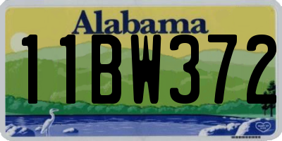 AL license plate 11BW372