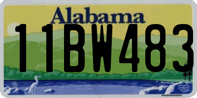AL license plate 11BW483