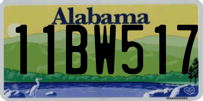 AL license plate 11BW517