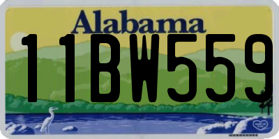 AL license plate 11BW559