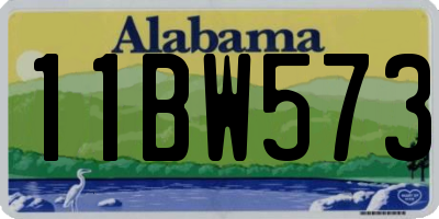AL license plate 11BW573