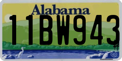 AL license plate 11BW943