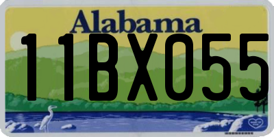 AL license plate 11BX055