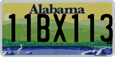 AL license plate 11BX113