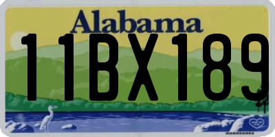 AL license plate 11BX189