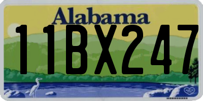 AL license plate 11BX247